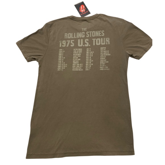NWT ROLLING STONES 1975 US Tour Graphic T-Shirt - VINTAGE - Size Small - Picture 3 of 5